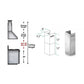ZLINE Range Hood Chimney Short Kit for 8ft. Ceilings, SK-KB/KL2/KL3