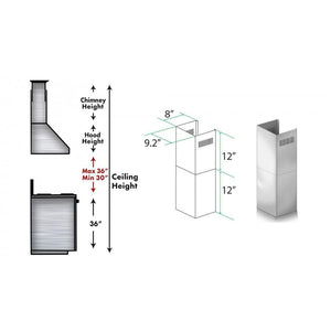 ZLINE Short Kit for 8ft. Ceilings (SK-KB/KL2/KL3-304)