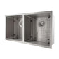 ZLINE 36 in. Anton Undermount Double Bowl Stainless Steel Kitchen Sink with Bottom Grid, SR50D-36