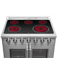 FORNO Package - 36" Electric French Door Range, Wall Mount Range Hood, Refrigerator, Dishwasher and Microwave, AP-FFSEL6917-36-5PK-1