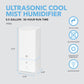 0.5 Gallon Top-Fill Ultrasonic Cool Mist Humidifier with Aromatherapy Function and Color-Changing Night Light