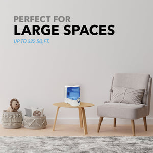 1.0 Gallon Table-Top Warm Mist Humidifier with Medicine Cup and Night Light