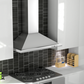 ZLINE 42 in. Convertible Vent Wall Mount Range Hood in Stainless Steel with Crown Molding, KBCRN-42