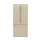 ZLINE Autograph 36" 19.6 cu. ft. Panel Ready Built-in 3-Door French Door Refrigerator with Internal Water and Ice Dispenser with Champagne Bronze Handles, RBIVZ-36-CB