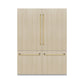 ZLINE 60 In. 32.2 cu. Ft. Panel Ready Built-In 4-Door French Door Refrigerator with Gold Handles, RBIV-60-G