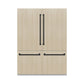 ZLINE 60 In. 32.2 cu. Ft. Panel Ready Built-In 4-Door French Door Refrigerator with Matte Black Handles, RBIV-60-MB