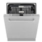 ZLINE 24" Monument Series 3rd Rack Top Touch Control Dishwasher with Satin Stainless Steel Panel and Stainless Steel Tub, 45dBa, DWMT-SN-24