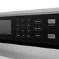 ZLINE 30" Autograph Professional True Convection Single Wall Oven with Air Fry and Self Clean in Satin Stainless Steel with White Matte Door and Matte Black Handle, WASSZ-WM-30-MB