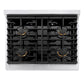 ZLINE Autograph 30" 4.2 cu. ft. Paramount Dual Fuel Range with 4 Burner Gas Cooktop and Electric Convection Oven in Satin Stainless Steel with Champagne Bronze Accents, SDRSZ-30-CB