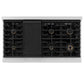 ZLINE Autograph 48" 6.7 cu. ft. Paramount Double Oven Gas Range with 8 Burner Cooktop in Satin Stainless Steel and Champagne Bronze Accents, SGRSZ-48-CB