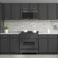 ZLINE 30" 1.5 cu. ft. Over the Range Microwave in Black Stainless Steel with Traditional Handle and Set of 2 Charcoal Filters, MWO-OTRCFH-30-BS