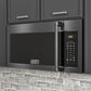 ZLINE 30" 1.5 cu. ft. Over the Range Microwave in Black Stainless Steel with Traditional Handle and Set of 2 Charcoal Filters, MWO-OTRCFH-30-BS