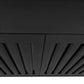 ZLINE 48" Convertible Wall Mount Range Hood in Black Stainless with Charcoal Filters, BSKBN-CF-48
