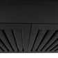 ZLINE 48 in. Convertible Vent Wall Mount Range Hood in Black Stainless Steel, BSKBN-48