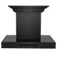 ZLINE 24 in. Wall Mount Range Hood in Black Stainless Steel with CrownSound® Speakers, BSKENCRN-BT-24