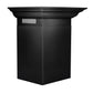 ZLINE 24 in. Convertible Vent Wall Mount Range Hood in Black Stainless Steel with Crown Molding, BSKENCRN-24