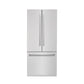 ZLINE 36" 19.6 cu. ft. French Door Built-In Bottom Freezer Refrigerator with Water Dispenser and Ice Maker in Satin Stainless Steel, RBIV-SN-36