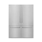 ZLINE 60" 32.2 cu. ft. French Door Built-In Bottom Freezer Refrigerator with Water Dispensers and Ice Makers in Satin Stainless Steel, RBIV-SN-60