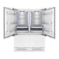 ZLINE 60 In. 32.2 cu. Ft. Panel Ready Built-In 4-Door French Door Refrigerator with Stainless Steel Handles, RBIV-60-SS