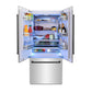 ZLINE Autograph Matte Black Package - 36" Rangetop, 36" Range Hood, Dishwasher, Built-In Refrigerator, Microwave Drawer
