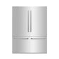 ZLINE 60 In. 32.2 cu. ft. Built-In 4-Door Refrigerator with Internal Water and Ice Dispenser in Stainless Steel, RBIV-304-60