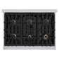 ZLINE 36" 5.2 cu. ft. Classic Dual Fuel Range with 6 Burners in Stainless Steel, CDR36