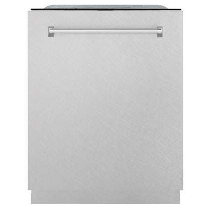 ZLINE 24" Monument Series 3rd Rack Top Touch Control Dishwasher with Satin Stainless Steel Panel and Stainless Steel Tub, 45dBa, DWMT-SN-24