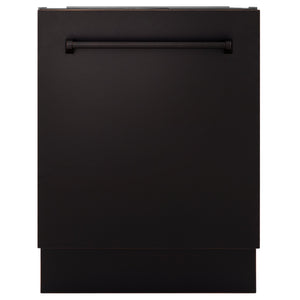 ZLINE 24 in. Top Control Tall Dishwasher in Oil Rubbed Bronze with 3rd Rack, DWV-ORB-24