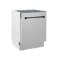 ZLINE Autograph Series 24 inch Tall Dishwasher in Stainless Steel with Matte Black Handle, DWVZ-304-24-MB