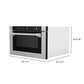 ZLINE 24" 1.2 cu. ft. Built-in Microwave Drawer with a Traditional Handle in Satin Stainless Steel, MWD-1-SS-H