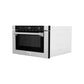 ZLINE 24" 1.2 cu. ft. Built-in Microwave Drawer with a Traditional Handle in Satin Stainless Steel, MWD-1-SS-H