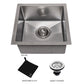 ZLINE 15" Boreal Undermount Single Bowl Satin Stainless Steel Bar Kitchen Sink, SUS-15S