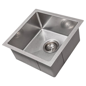 ZLINE 15" Boreal Undermount Single Bowl Satin Stainless Steel Bar Kitchen Sink, SUS-15S