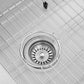 ZLINE 43" Garmisch Undermount Single Bowl Satin Stainless Steel Kitchen Sink with Bottom Grid and Accessories, SLS-43S