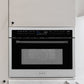ZLINE Autograph 24" 1.6 cu ft. Built-in Convection Microwave Oven in Satin Stainless Steel with Matte Black Accents, MWOZ-24-SS-MB