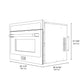 ZLINE 24 in. Built-in Convection Microwave Oven in Stainless Steel with Speed and Sensor Cooking, MWO-24
