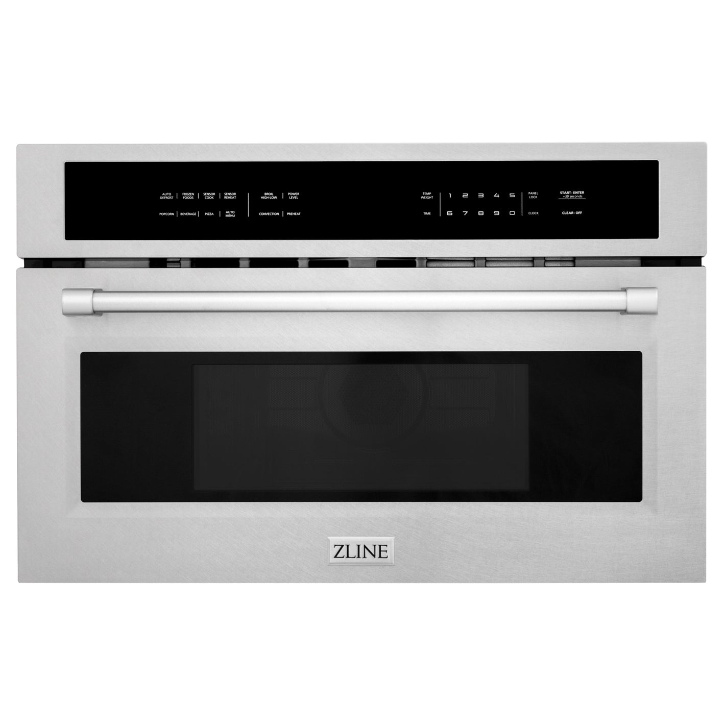 ZLINE 30" 1.6 cu ft. Built-in Convection Microwave Oven in Satin Stainless Steel with Speed and Sensor Cooking, MWO-30-SS