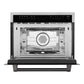 ZLINE Autograph 24" 1.6 cu ft. Built-in Convection Microwave Oven in Satin Stainless Steel with Matte Black Accents, MWOZ-24-SS-MB