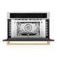 ZLINE Autograph 30" Built-in Convection Microwave Oven in Stainless Steel with Gold Accents, MWOZ-30-G