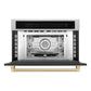 ZLINE Autograph 30" 1.6 cu ft. Built-in Convection Microwave Oven in Satin Stainless Steel and Champagne Bronze Accents, MWOZ-30-SS-CB