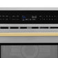 ZLINE Autograph 30" 1.6 cu ft. Built-in Convection Microwave Oven in Satin Stainless Steel and Polished Gold Accents, MWOZ-30-SS-G