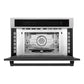ZLINE Autograph 30" 1.6 cu ft. Built-in Convection Microwave Oven in Satin Stainless Steel and Matte Black Accents, MWOZ-30-SS-MB