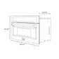 ZLINE Autograph 30" 1.6 cu ft. Built-in Convection Microwave Oven in Satin Stainless Steel and Matte Black Accents, MWOZ-30-SS-MB