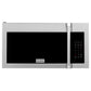 ZLINE 30" 1.5 cu. ft. Over-The-Range Microwave in Satin Stainless Steel with Traditional Handle and Set of 2 Charcoal Filters, MWO-OTRCFH-30-SS