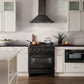 ZLINE 30 in. Dual Fuel Range in Black Stainless Steel & 30 in. Range Hood Appliance Package Appliance Package, 2KP-RABRH30
