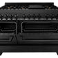 ZLINE Appliance Package - 48 in. Dual Fuel Range, Range Hood, Microwave Drawer, Dishwasher, Refrigerator, 5KPR-RABRH48-MWDWV