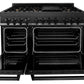 ZLINE Appliance Package - 48 in. Dual Fuel Range, Range Hood, Microwave Drawer, Dishwasher, Refrigerator, 5KPR-RABRH48-MWDWV