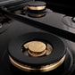 ZLINE Autograph 48" 6.0 cu. ft. Dual Fuel Range in Stainless Steel with Champagne Bronze Accents, RAZ-48-CB