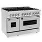 ZLINE 48 in. Professional Gas Burner and Electric Oven in Stainless Steel, RA48