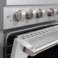 ZLINE 48" 6.7 cu. ft. Paramount Double Oven Dual Fuel Range with 8 Burner Gas Cooktop in Satin Stainless Steel, SDRS-48